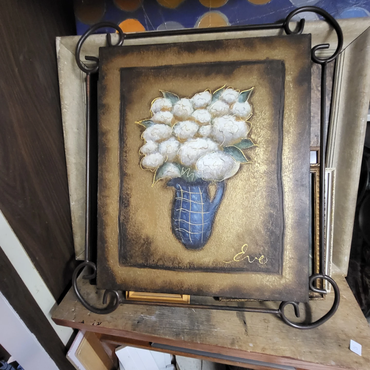 Decorative Wall Art with Floral Design