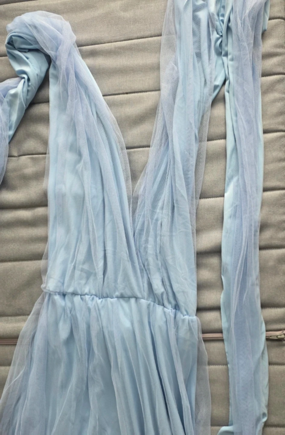 Light Blue Tulle Maxi Dress (Infinity dress - one size) - photo 5