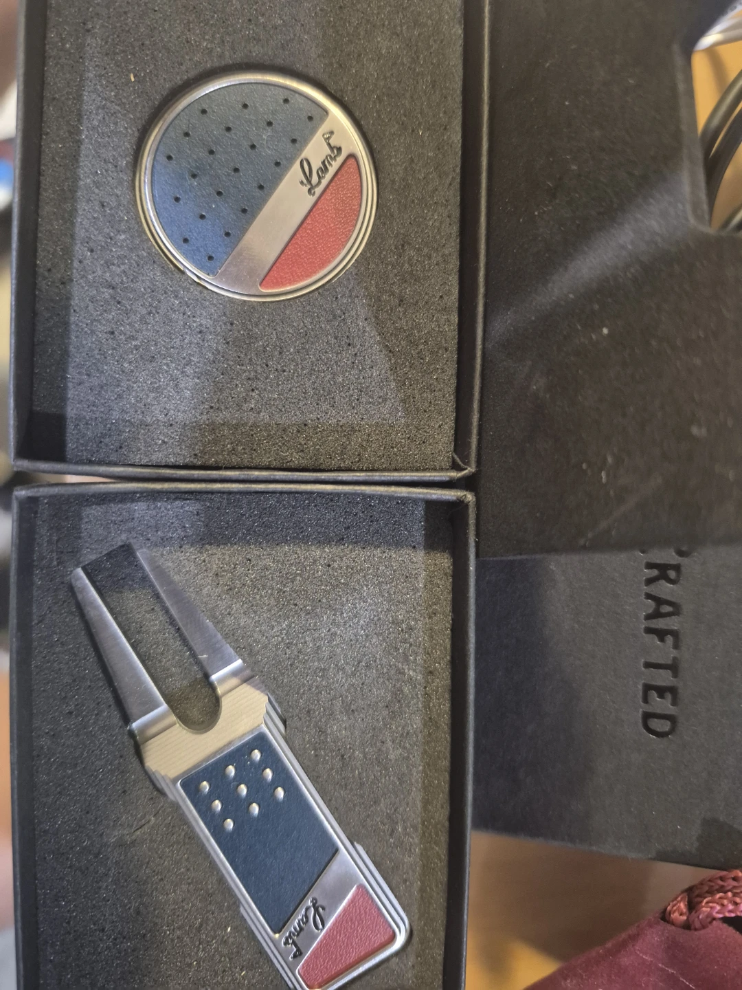 Lamb Crafted Ball Marker and Divot Tool Set