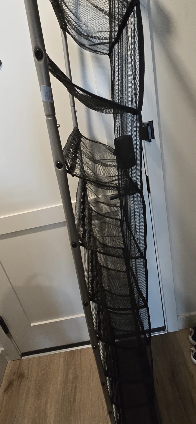 Black Mesh 10-Tier Over-the-Door Shoe Organizer - photo 2