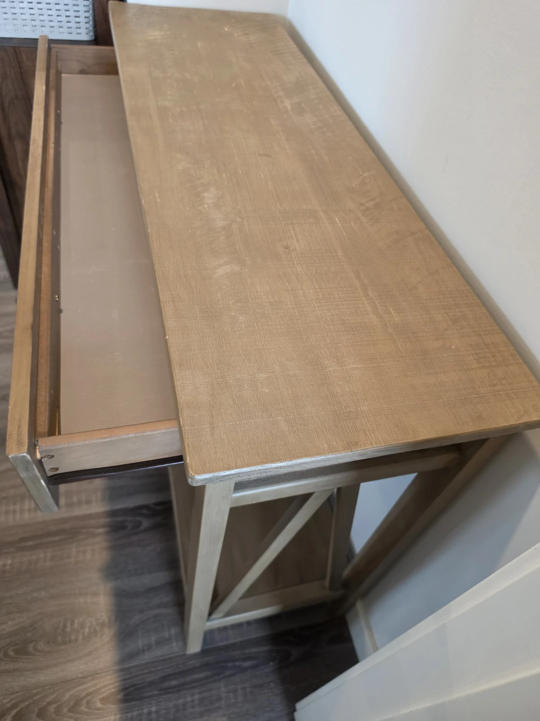 Wooden Console Table with  Drawers