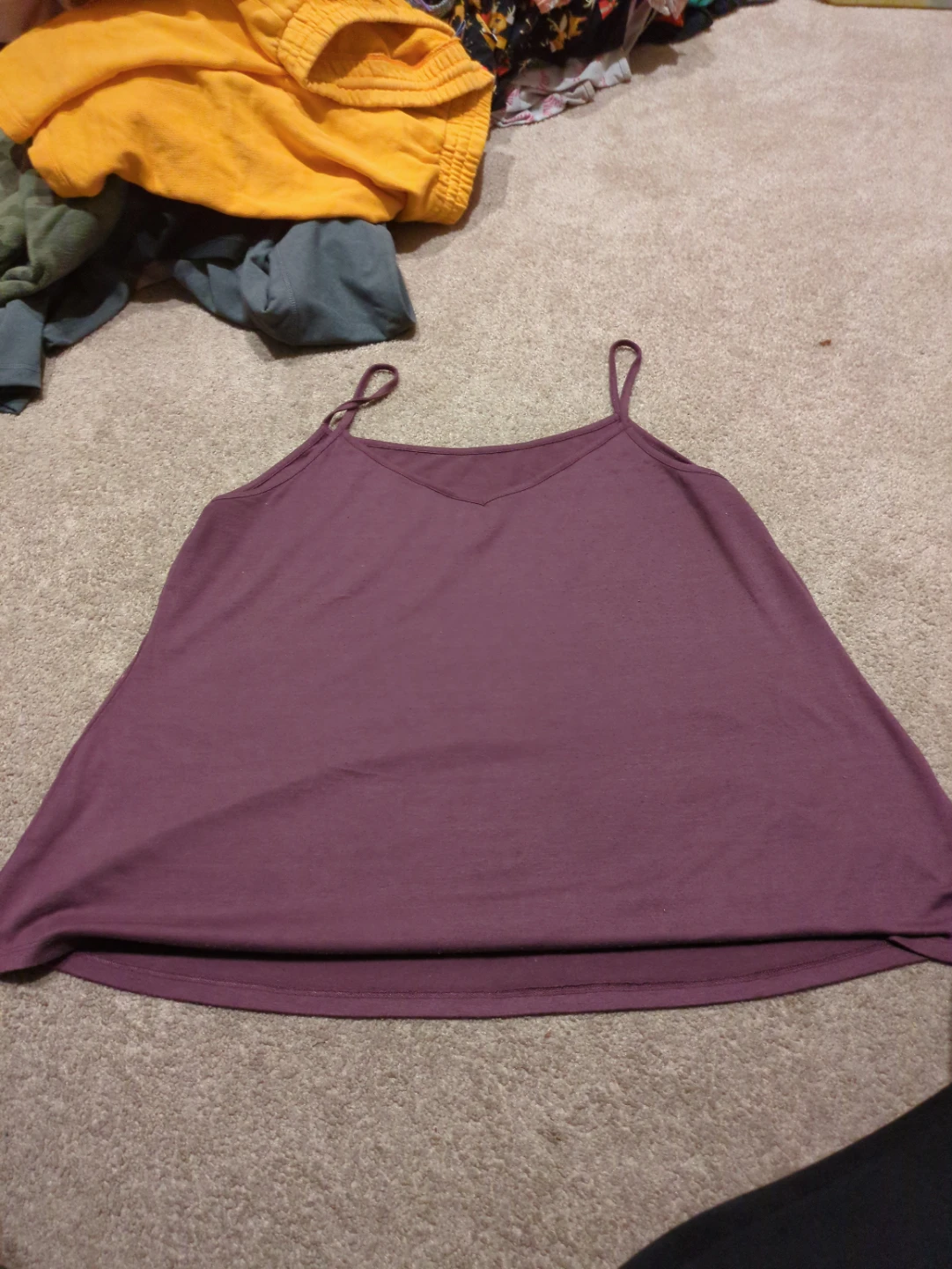 Purple Camisole Top 1X