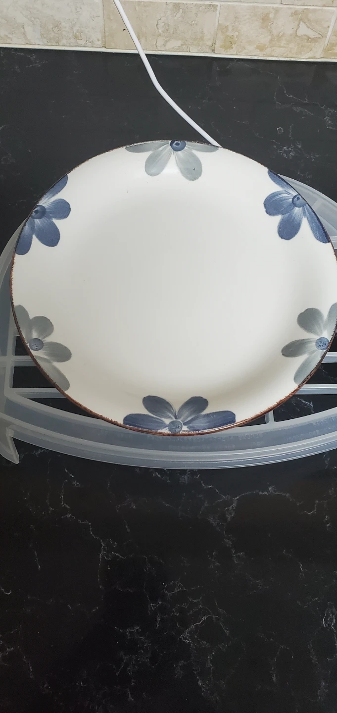 Decorative Plate with Blue Flowers ⚽️⚽️⚽️