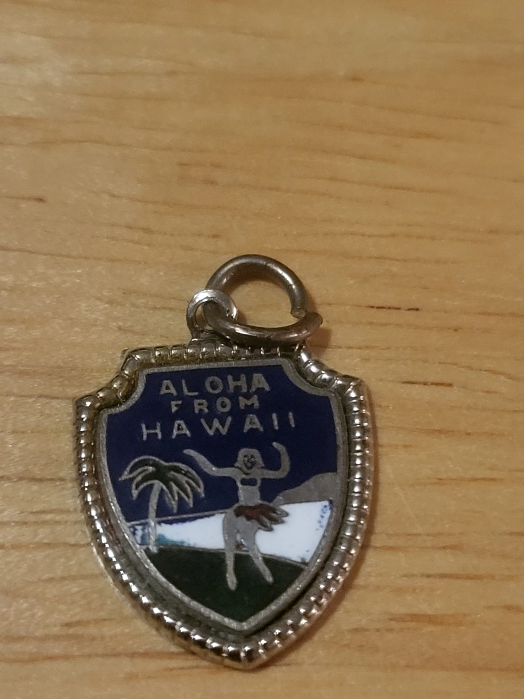 Sterling Silver Aloha from Hawaii Charm