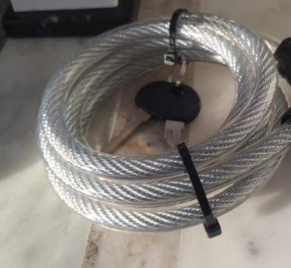 Bicycle Cable Lock with 2 Keys New - photo 2