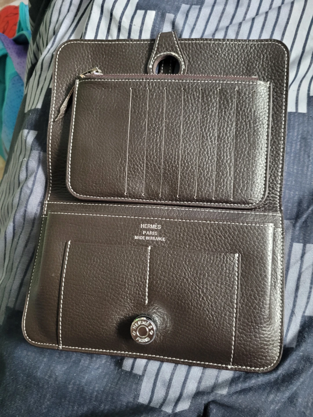 Hermès Paris Made in France Brown Leather Wallet - photo 4