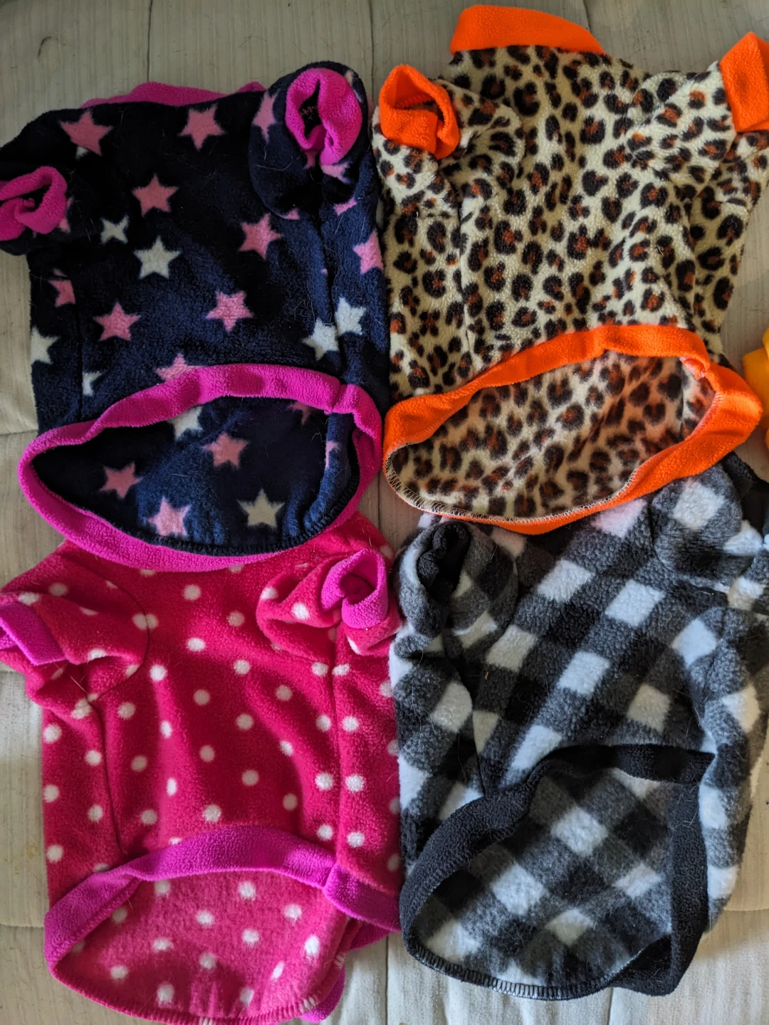 Bundle of 4 Dog Sweaters, Dog Shirt and Raincoat - photo 2