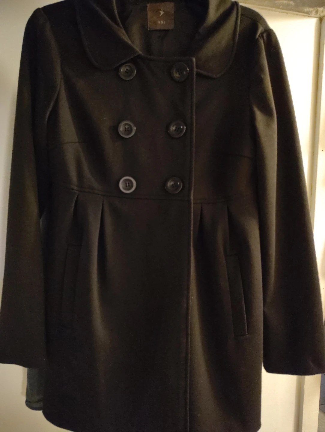 Forever 21-  XXI Black Double-Breasted Coat