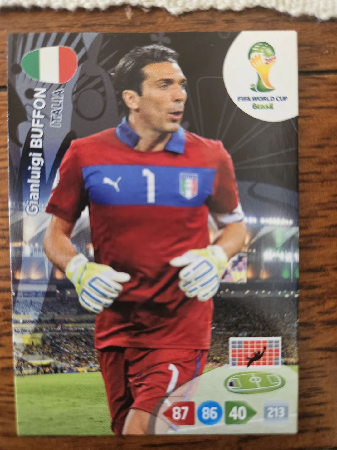 Panini FIFA World Cup 2014 Gianluigi Buffon Trading Card