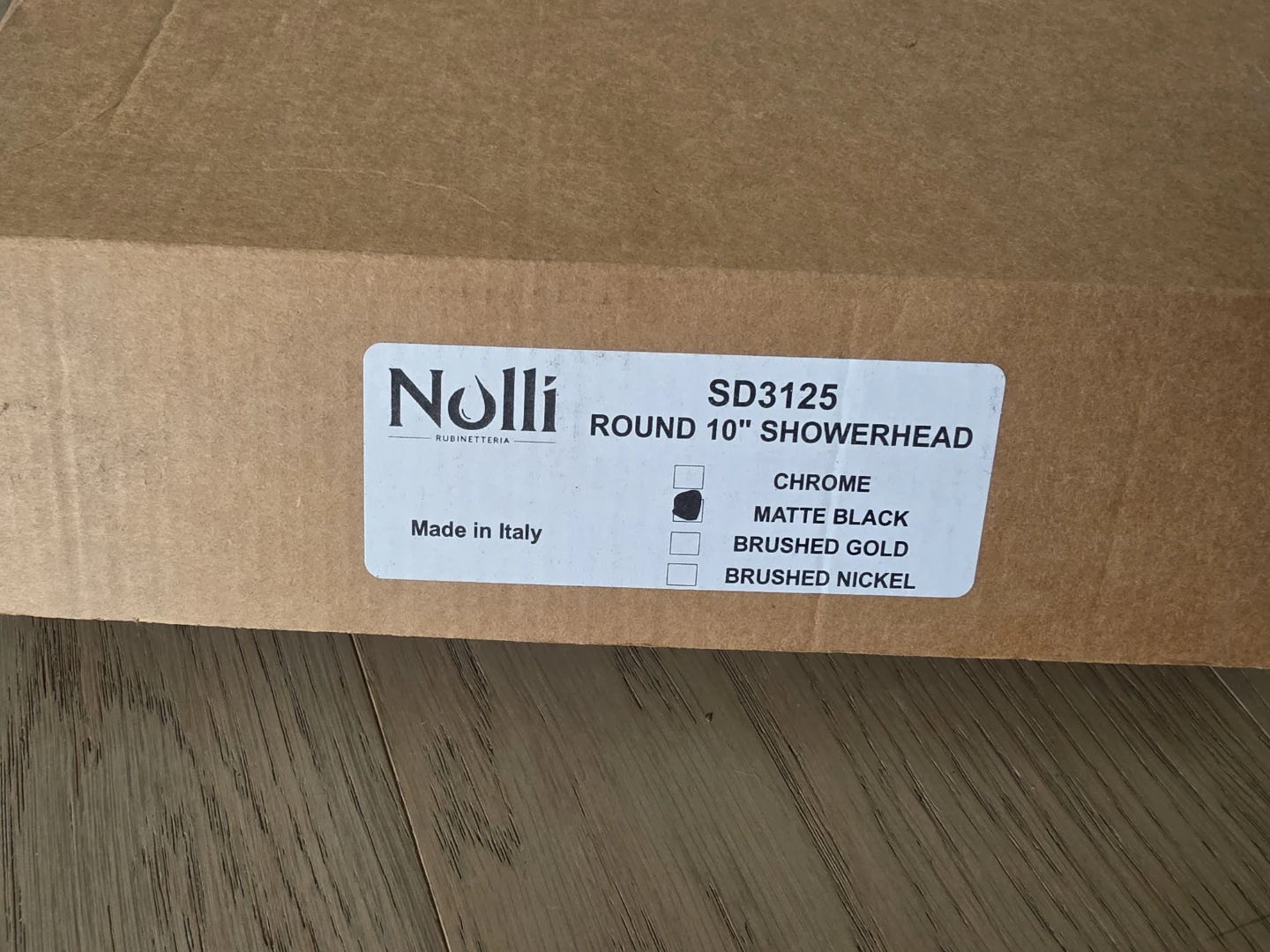 Nolli Round 10" Showerhead - Matte Black - photo 5