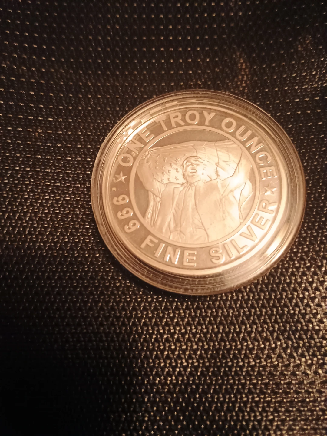Trump 2024 One Troy Ounce .999 Fine Silver Coin - photo 3