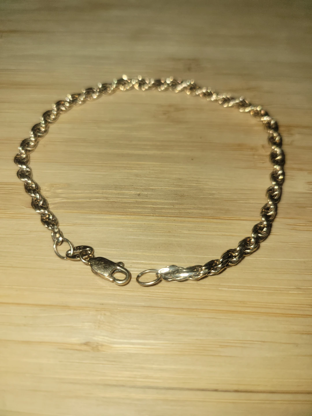 3.4 Gram 10k Men's Gold Rope Bracelet - photo 4