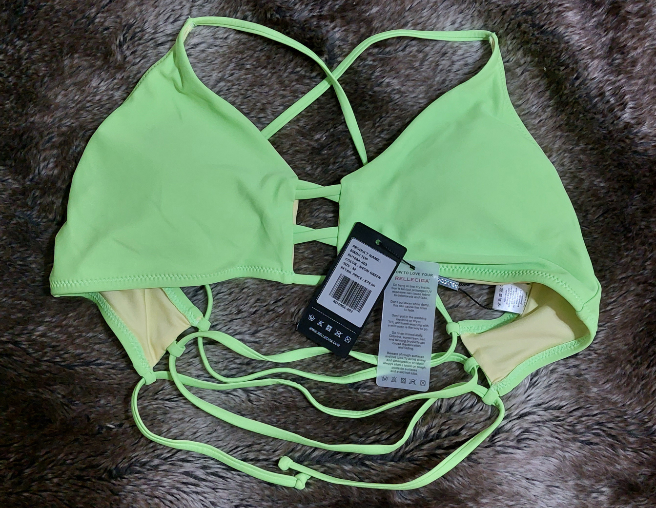 RELLECIGA Bikini Top and Bottom Set - Neon Green - photo 3
