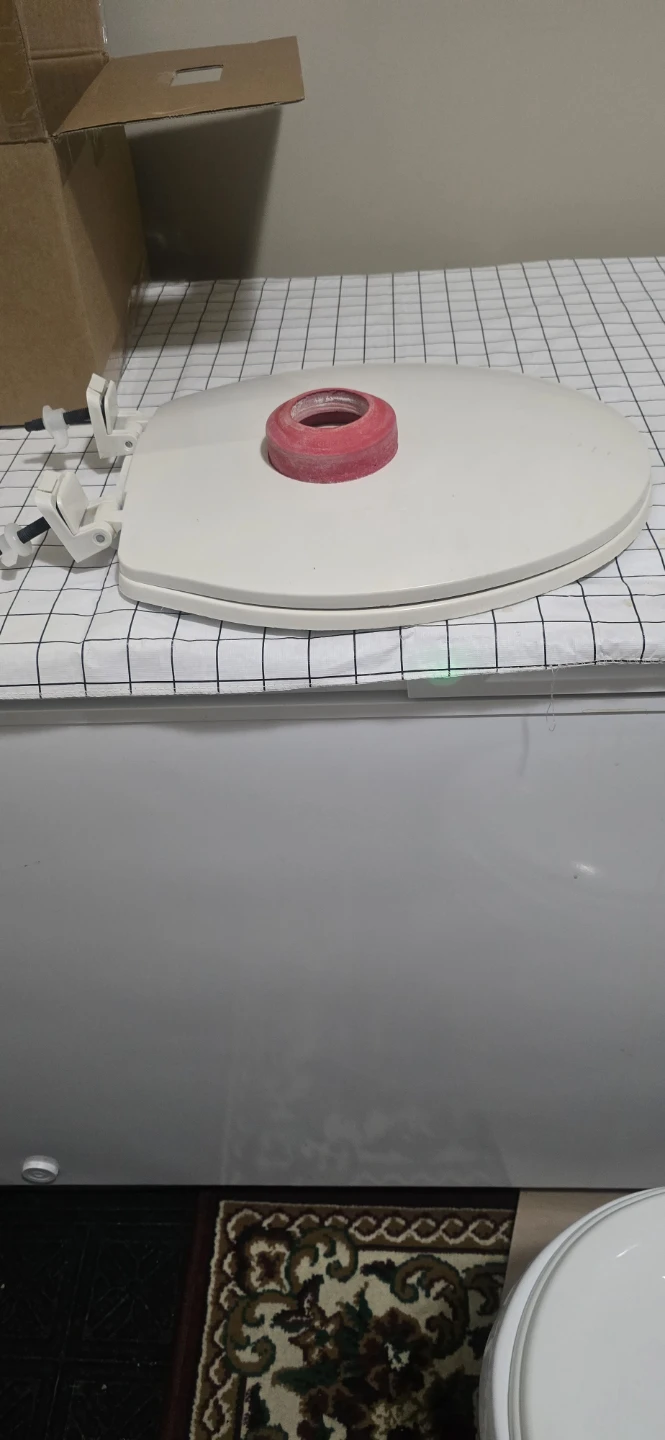 White Toilet Seat with Reducer Ring