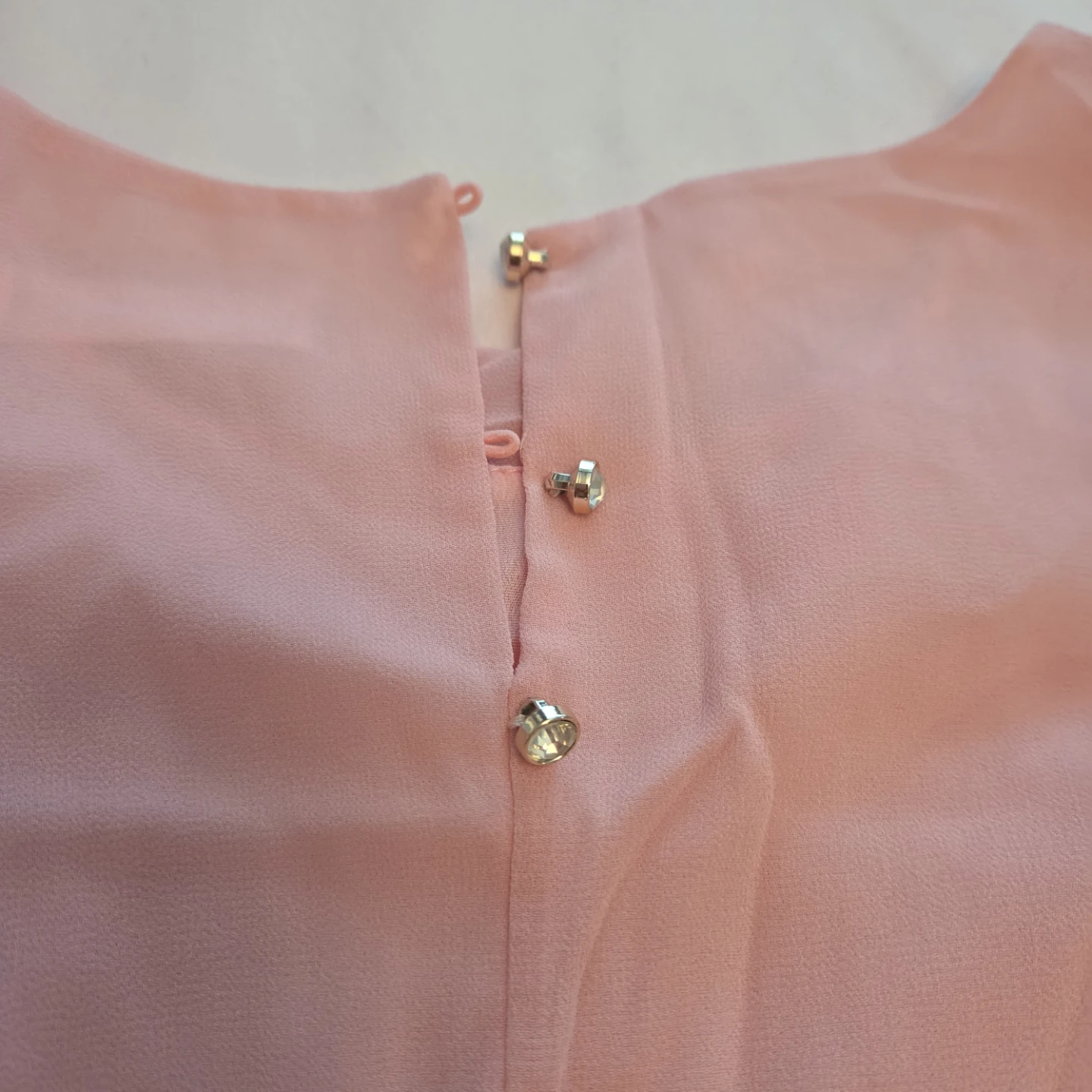 Pink Chiffon Dress with Bow - photo 3