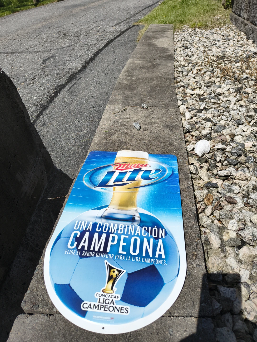 Miller lite soccer ⚽ metal sign