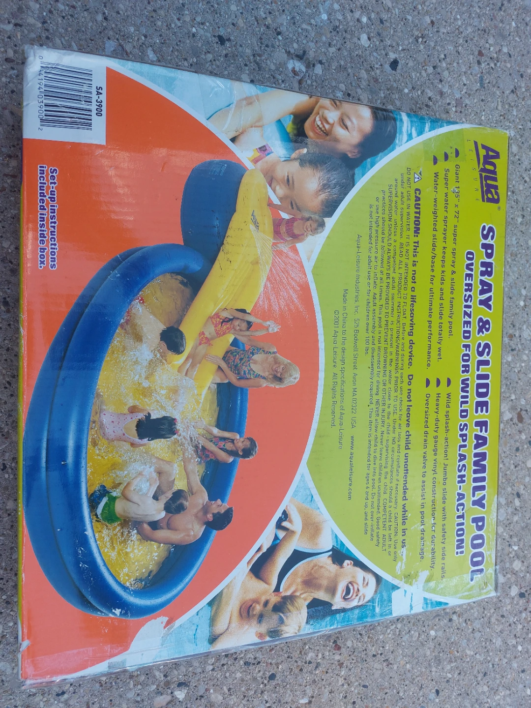 NEW - Aqua Spray & Slide Family Pool 135" x 72" - photo 2