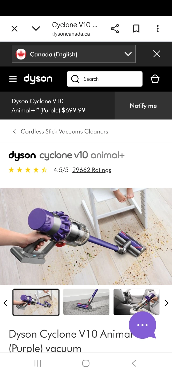 Dyson Cyclone V10 Animal+ Vacuum - photo 2