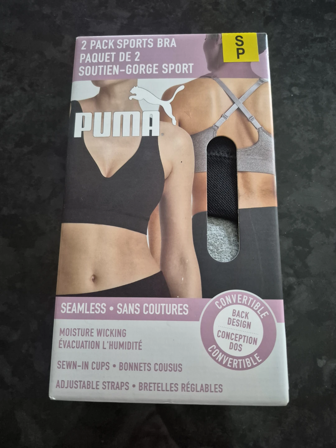 Puma 2 Pack Seamless Sports Bras
