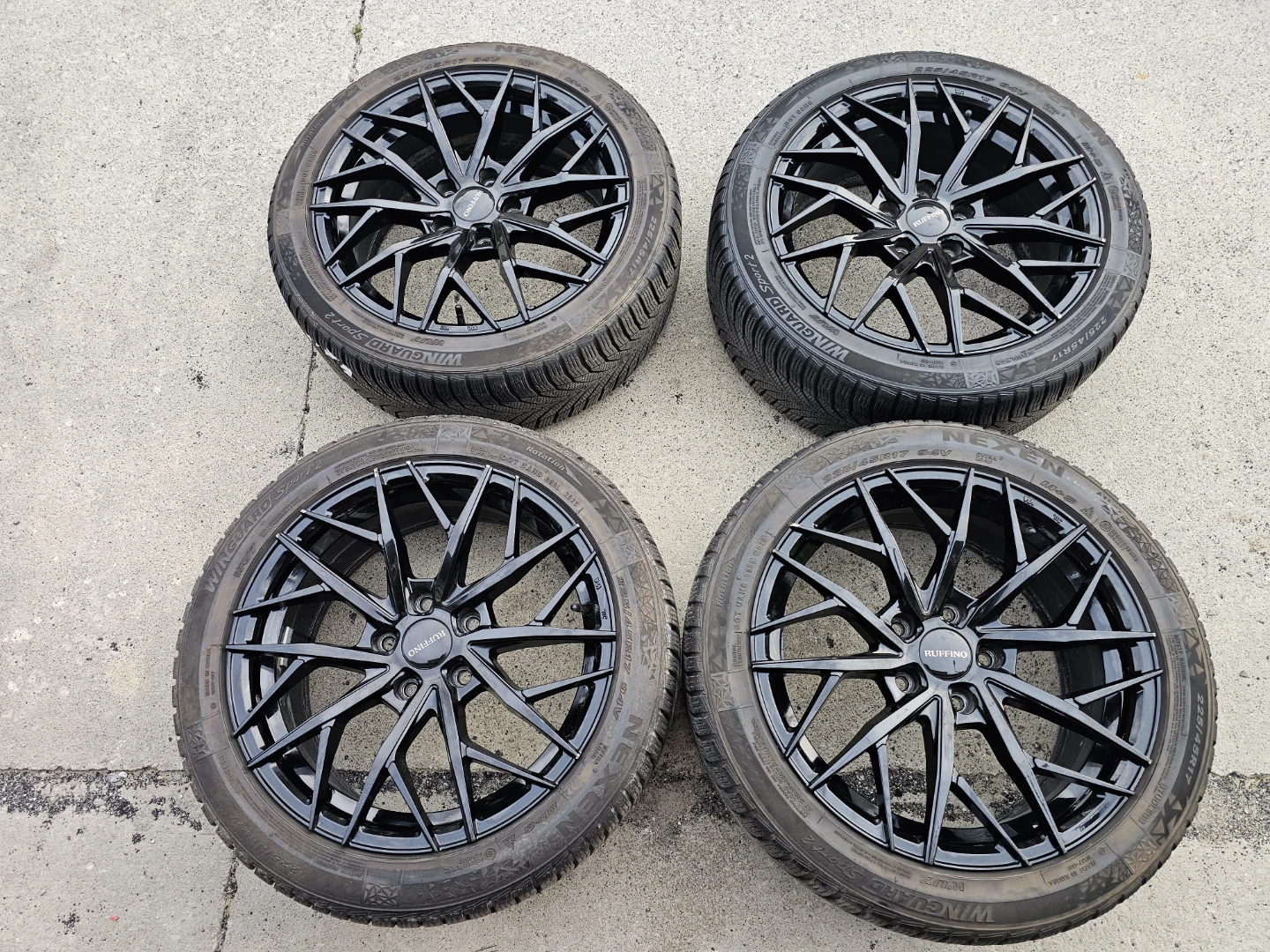 HYUNDAI ELANTRA WINTER TIRES ON ALLOY RIMS