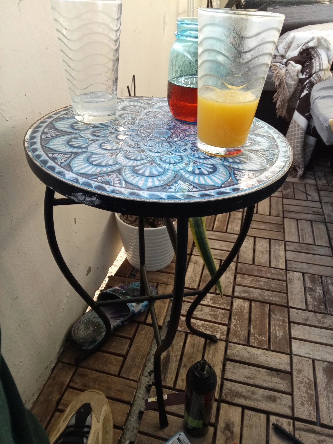 Mosaic Top Side Table