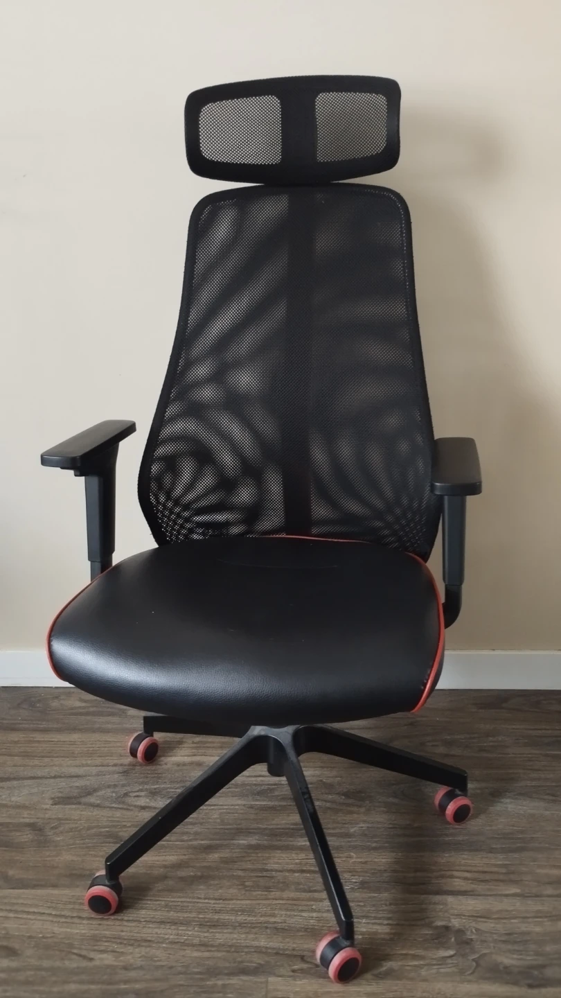 Black Ergonomic Office Chair with Headrest