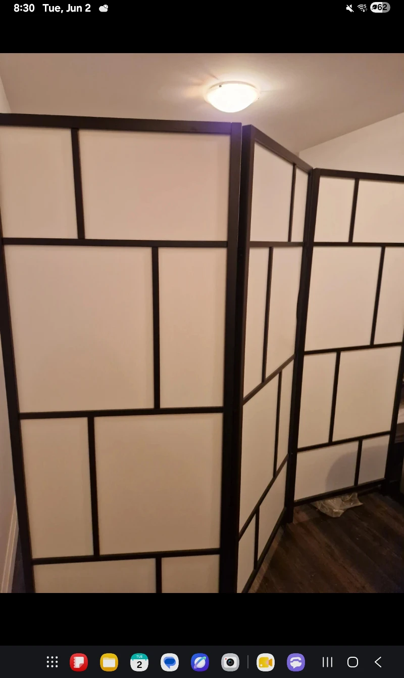 3-Panel Room Divider Screen