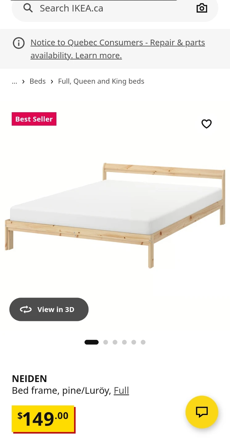 IKEA NEIDEN Bed frame (Full) ⚽ - photo 2