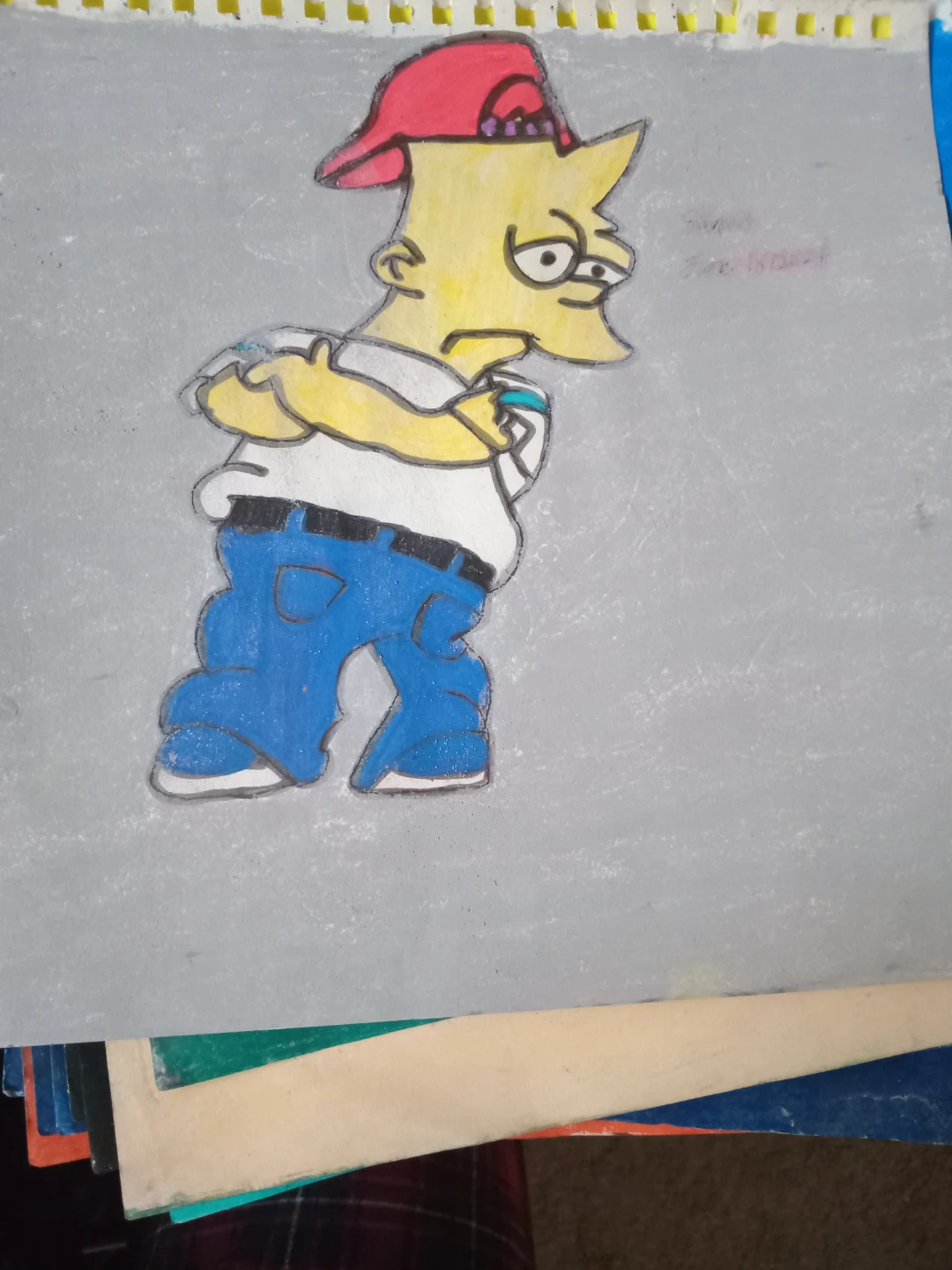 Bart Simpson Drawing by Custom Artist Sherwin - photo 4