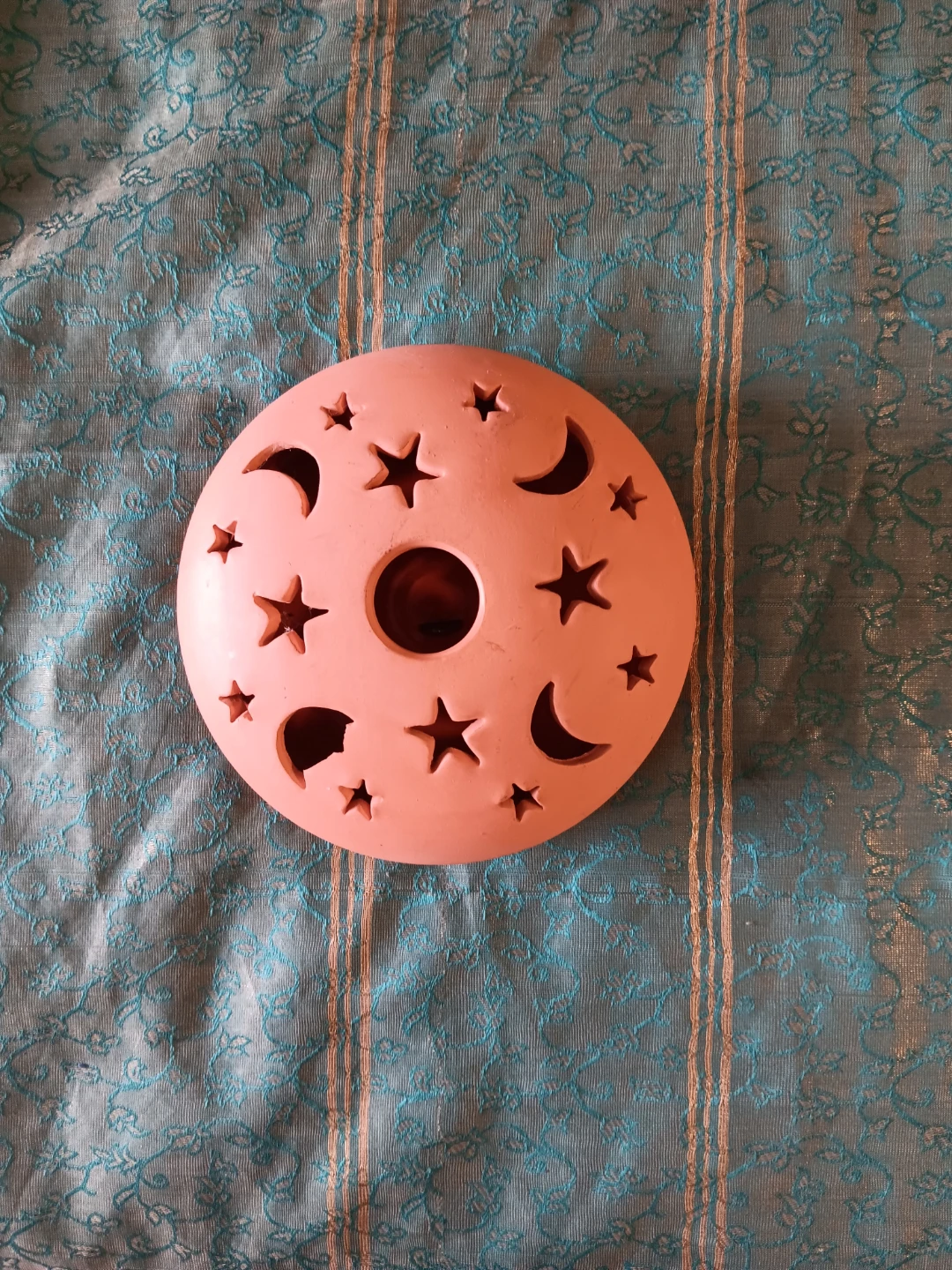 ⚽️ Terracotta Moon and Stars incense Holder - photo 2