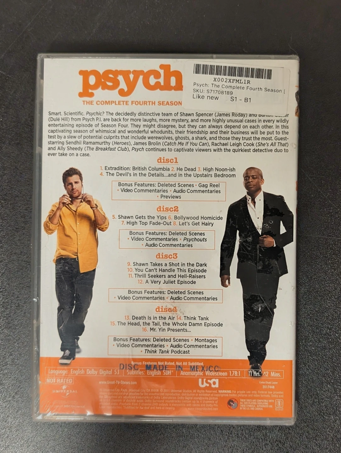 Psych: The Complete Fourth Season DVD - photo 2