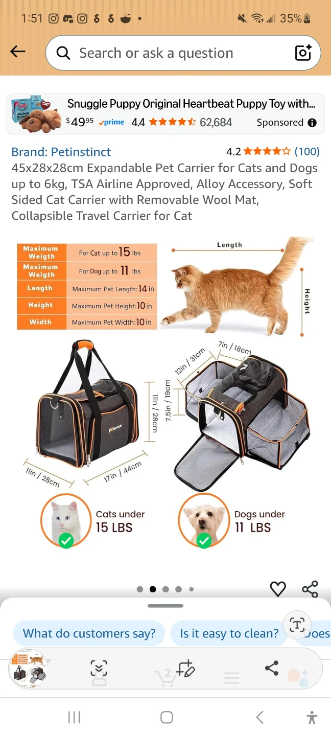 Pet Carrier Bag - photo 4