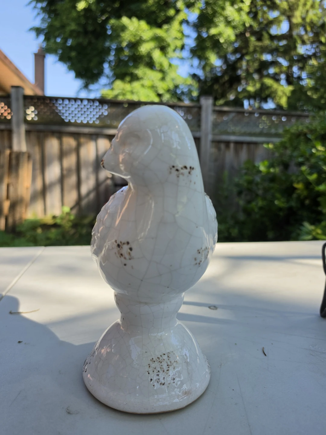 White Ceramic Bird Figurine - photo 2
