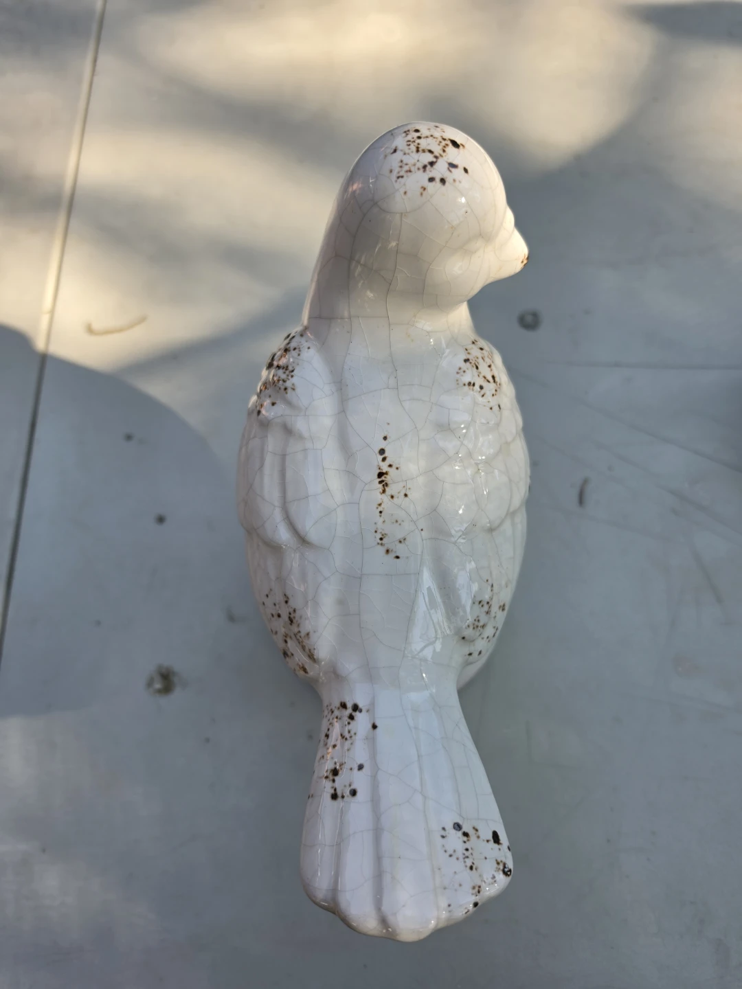 White Ceramic Bird Figurine - photo 4
