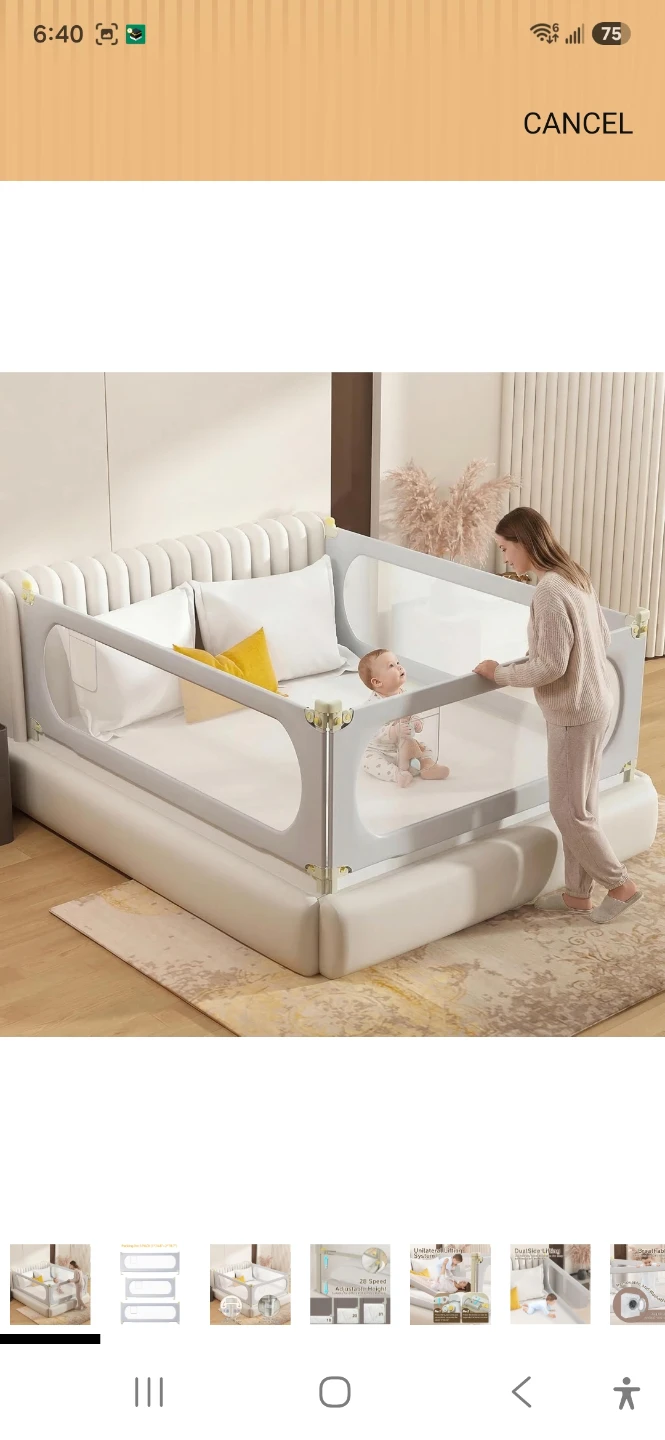 3-Pack Baby Bed Rail Set