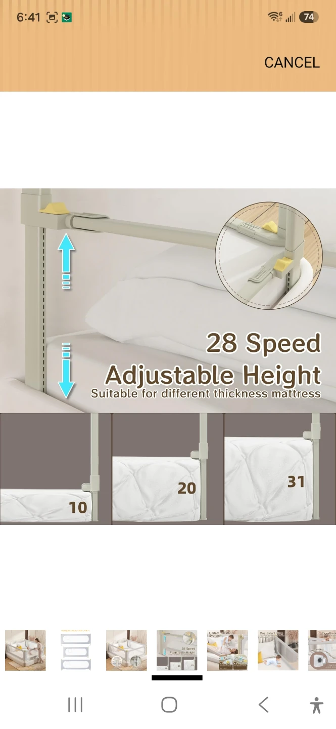 3-Pack Baby Bed Rail Set - photo 4