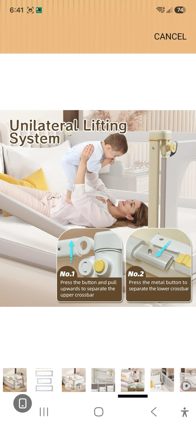 3-Pack Baby Bed Rail Set - photo 5
