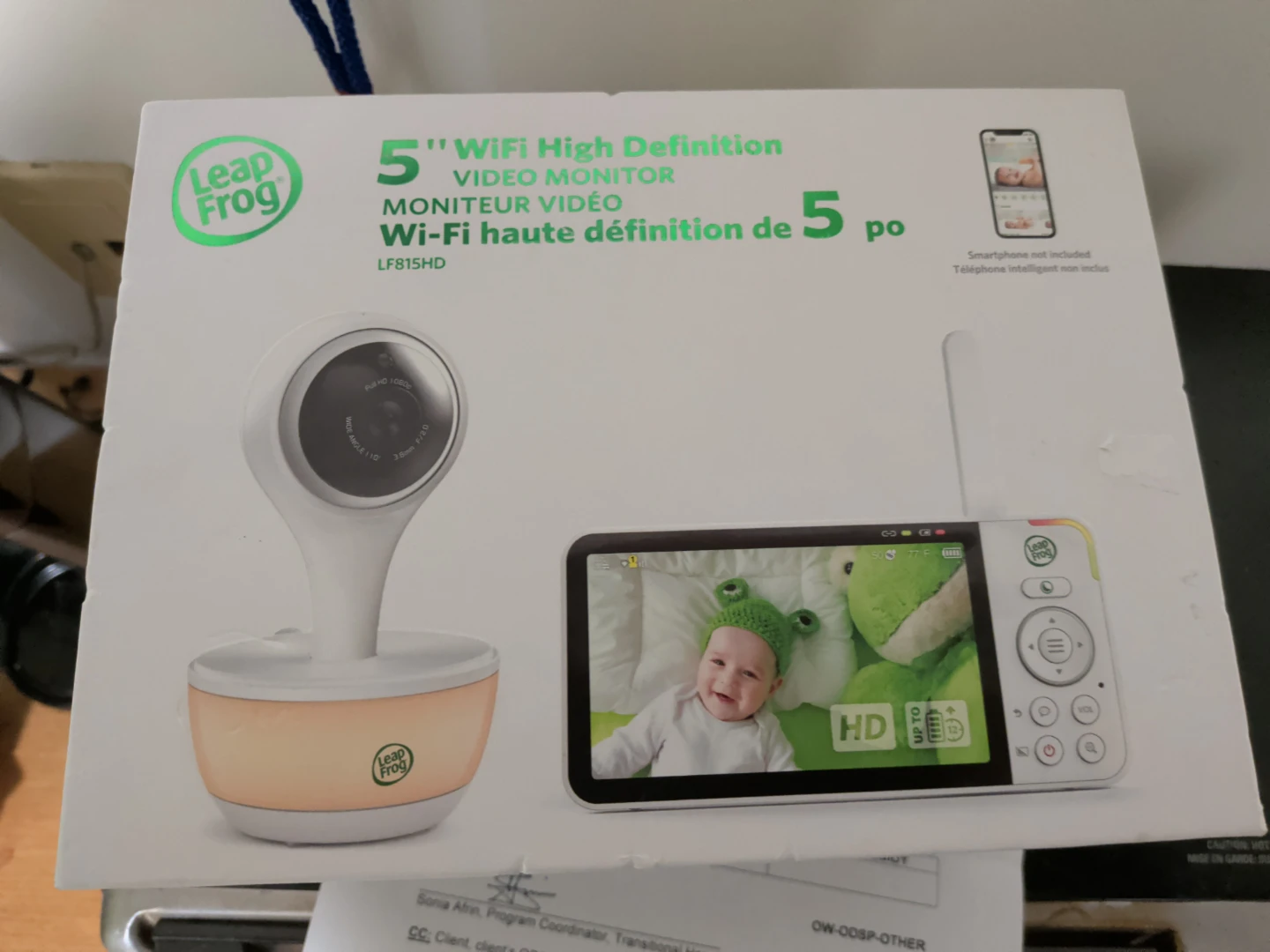LeapFrog LF815HD WiFi Video Baby Monitor - photo 2