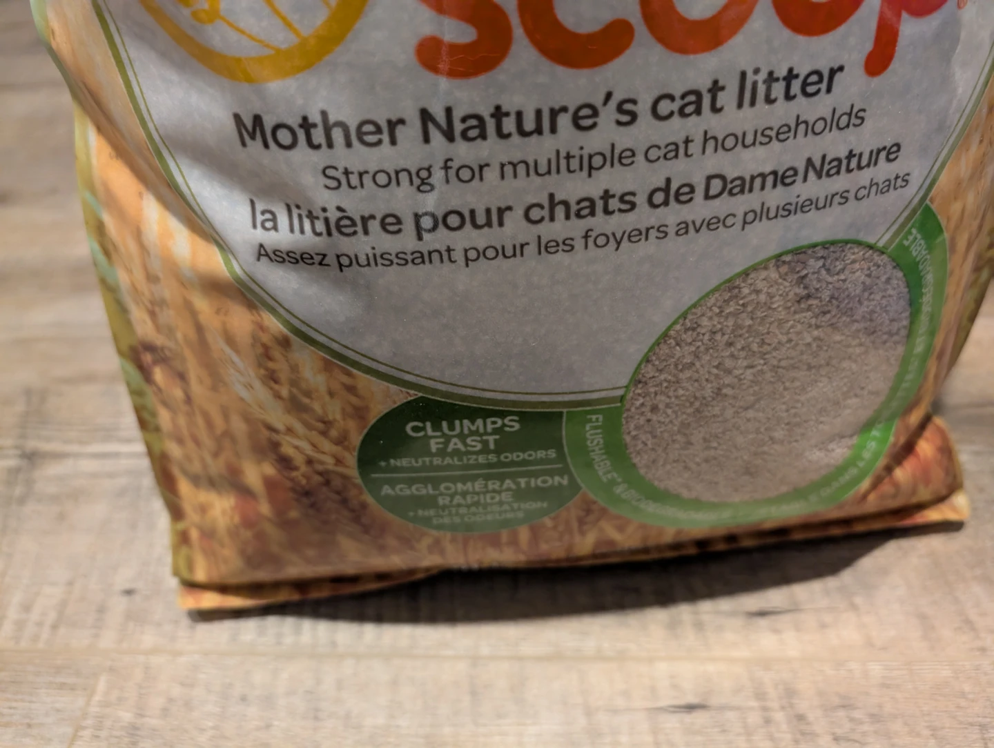 sWheat Scoop Multi-Cat Wheat Clumping Litter - 15 LB - photo 2