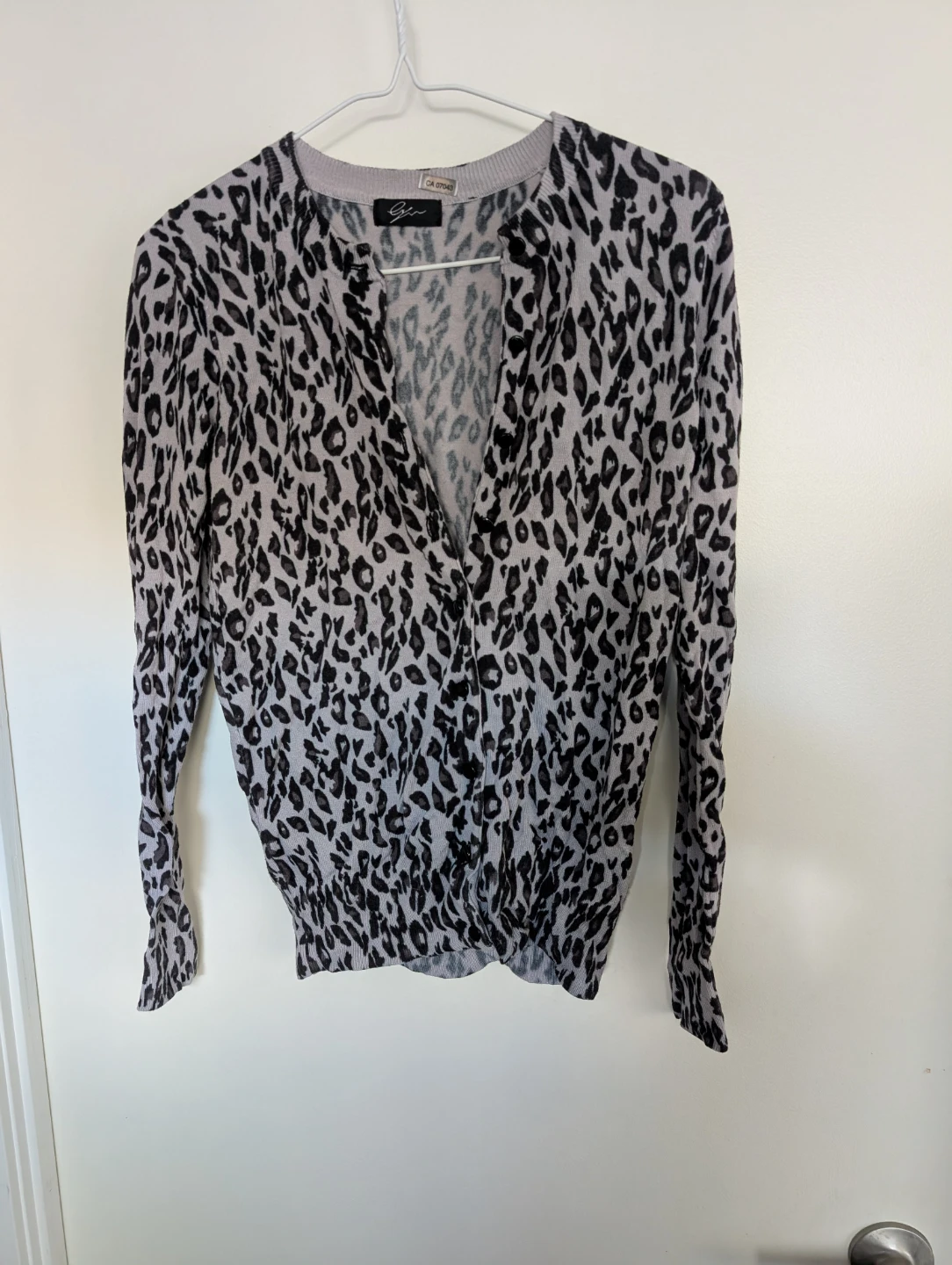 Leopard Print Cardigan - Size M - photo 2