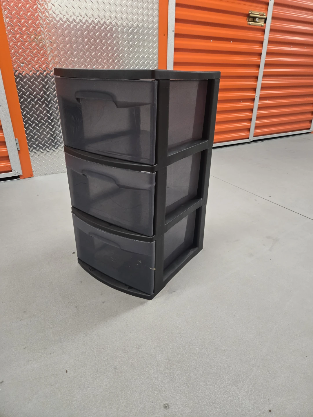 Sterilite 3-Drawer Plastic Storage Cart (Black & Smoke) - photo 2