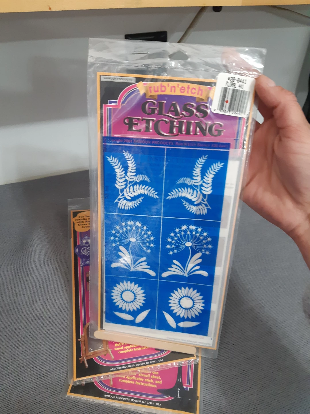 90s Rub n Etch Glass Etching Stencil set - photo 2