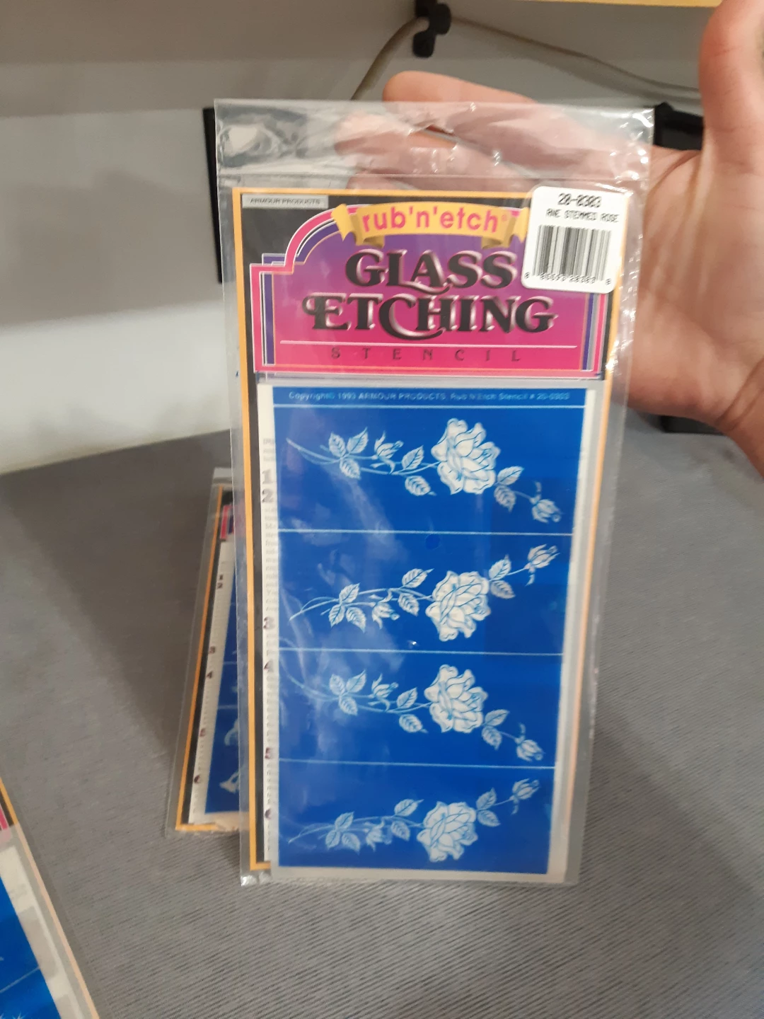90s Rub n Etch Glass Etching Stencil set - photo 3
