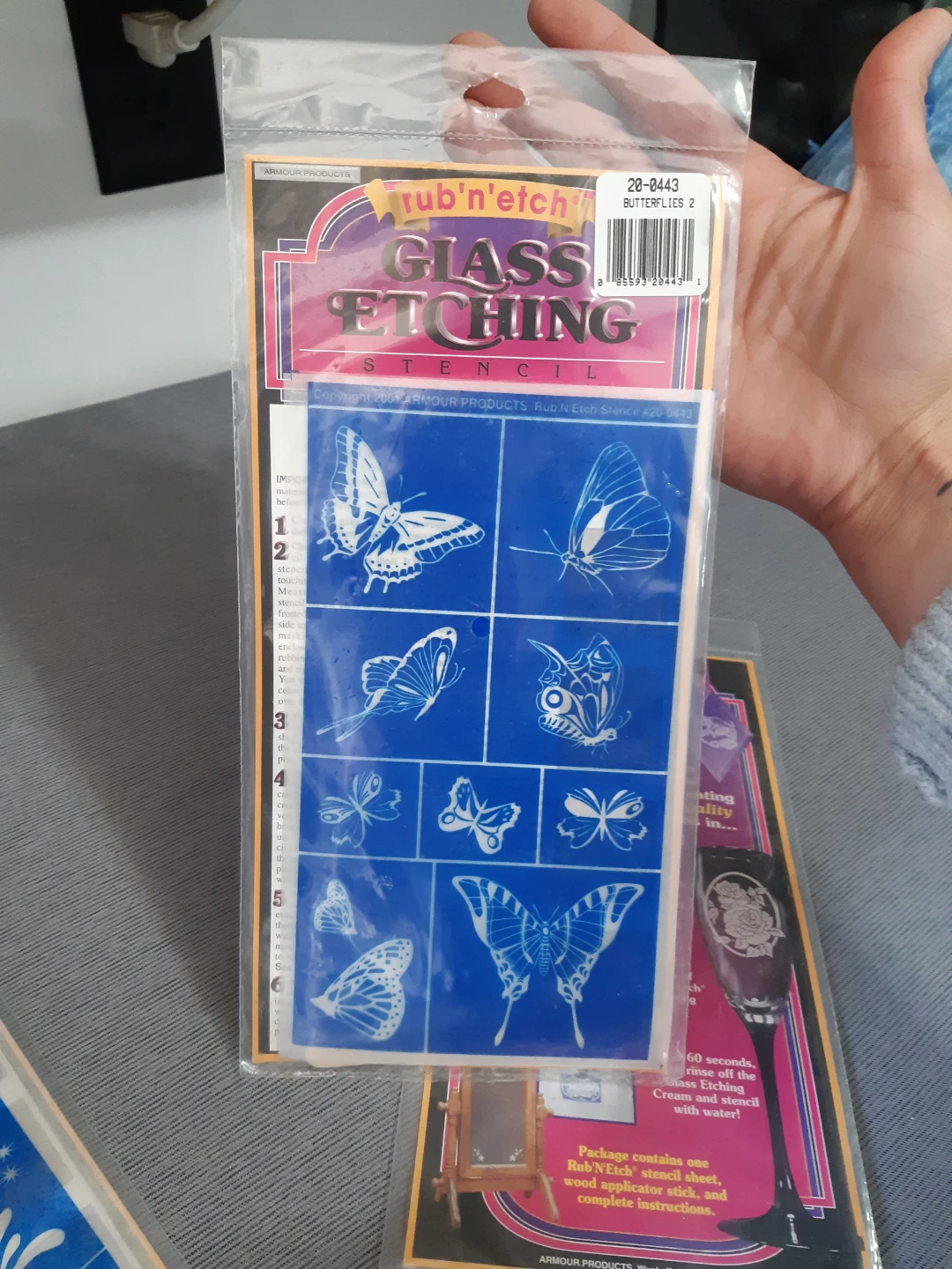 90s Rub n Etch Glass Etching Stencil set - photo 4