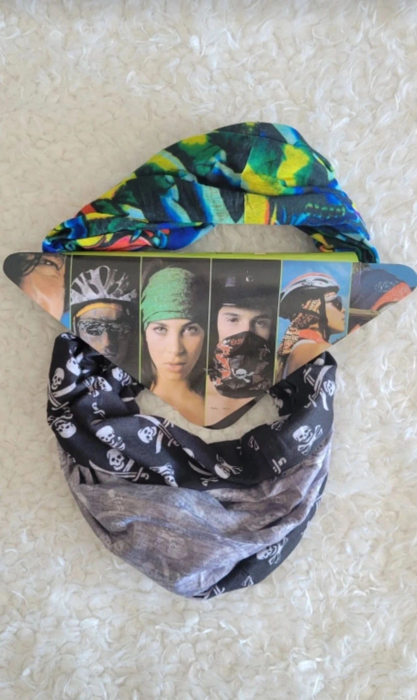 ⚽ 2pc Head Gear Neck Gaiter Face Mask Set - photo 2