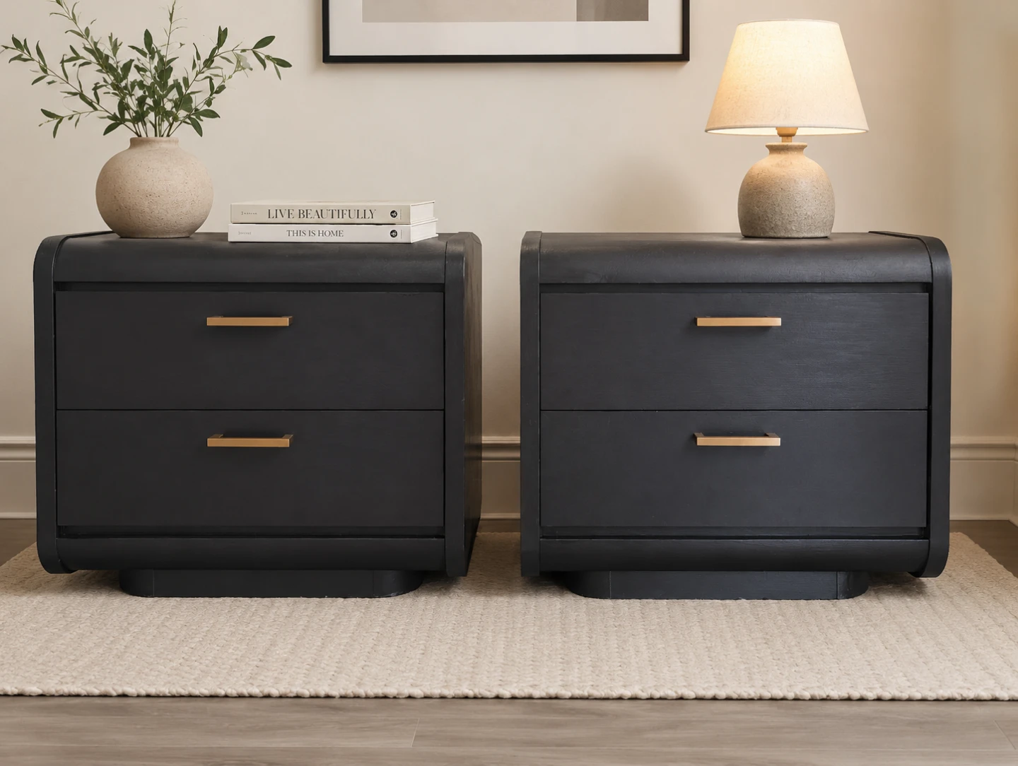 Reburbished Solid Wood Nightstands ✨