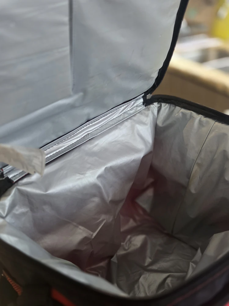 Red Cooler Bag with Cup Holders and Tray - photo 2