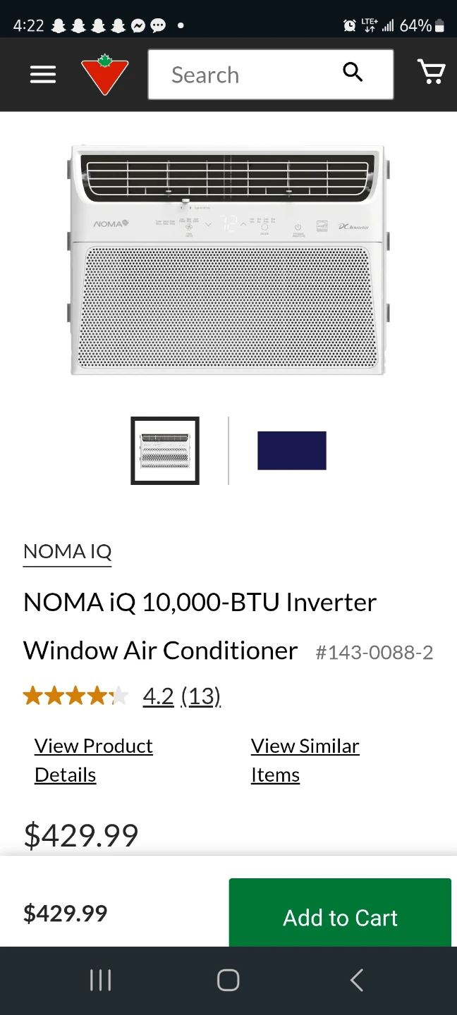 NOMA 10,000 BTU Window Air Conditioner - photo 3