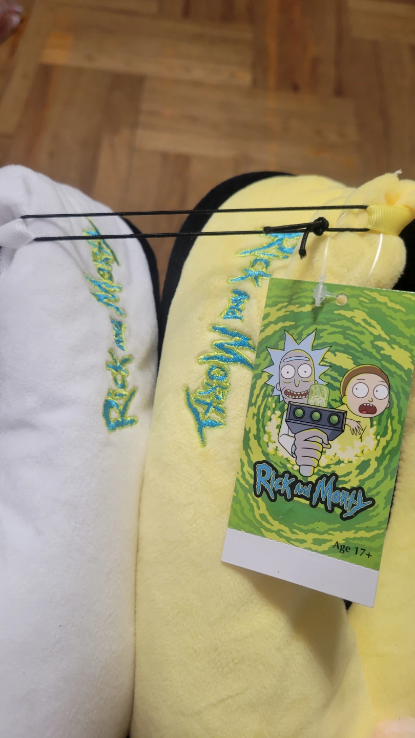 Rick and Morty Slippers Size 9/10 - photo 2