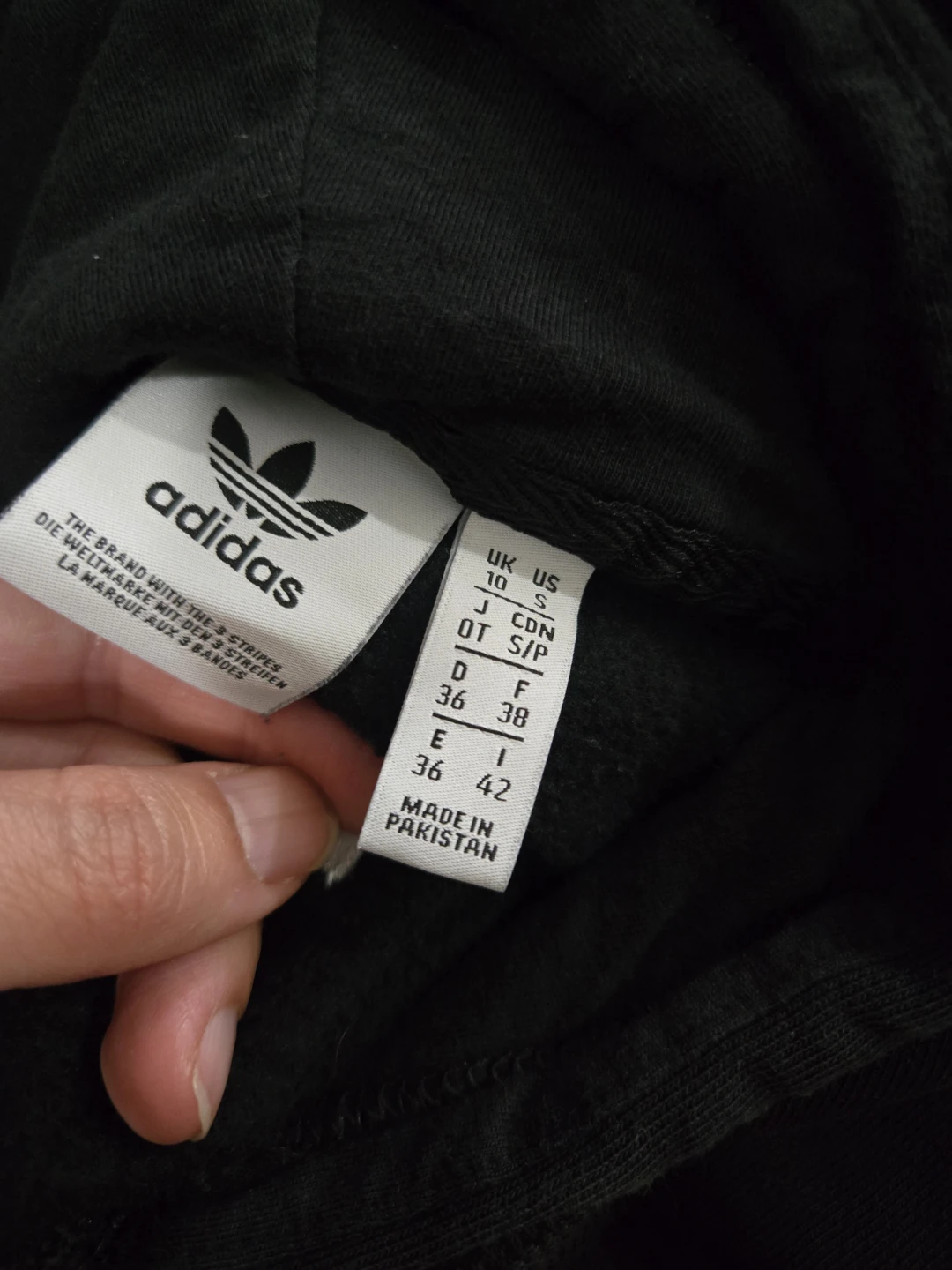 Adidas Hoodie - Black - Size S - photo 3